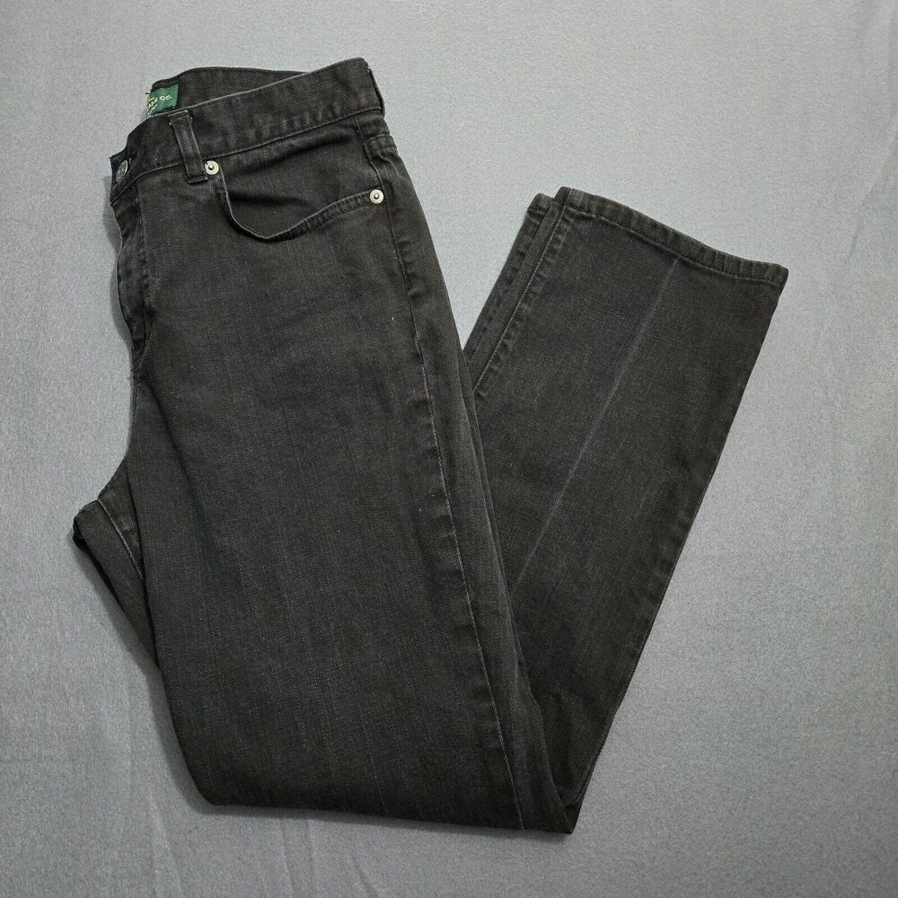 Lauren Jeans Co Ralph Lauren Jeans Women 10P Black Classic Straight Leg Mid Rise